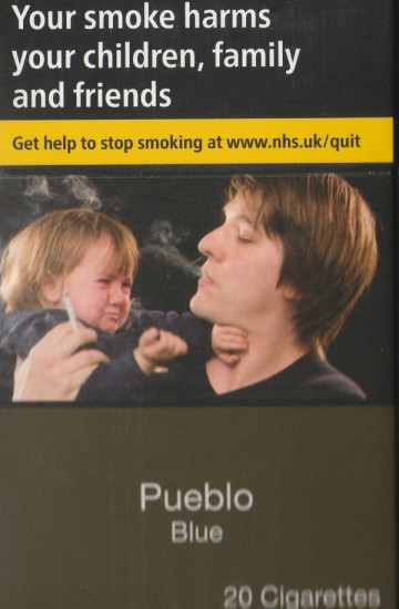 Pueblo Blue Cigarettes - Click to Enlarge