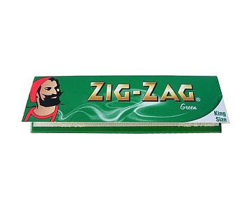 Zig Zag Green Kingsize Papers - Click to Enlarge
