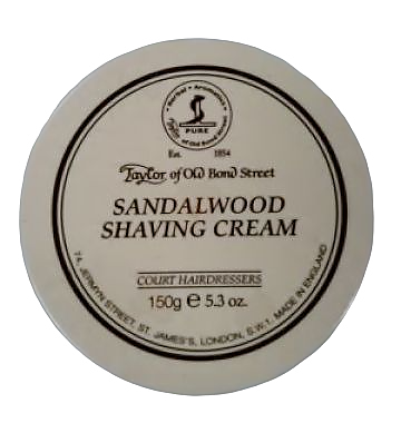 Taylor of Old Bond Street Sandlewood Shaving Cream - Click to Enlarge