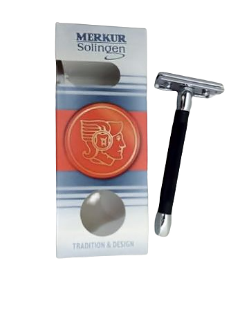 Merkur Solingen Black Long Handle Safety Razor - Click to Enlarge